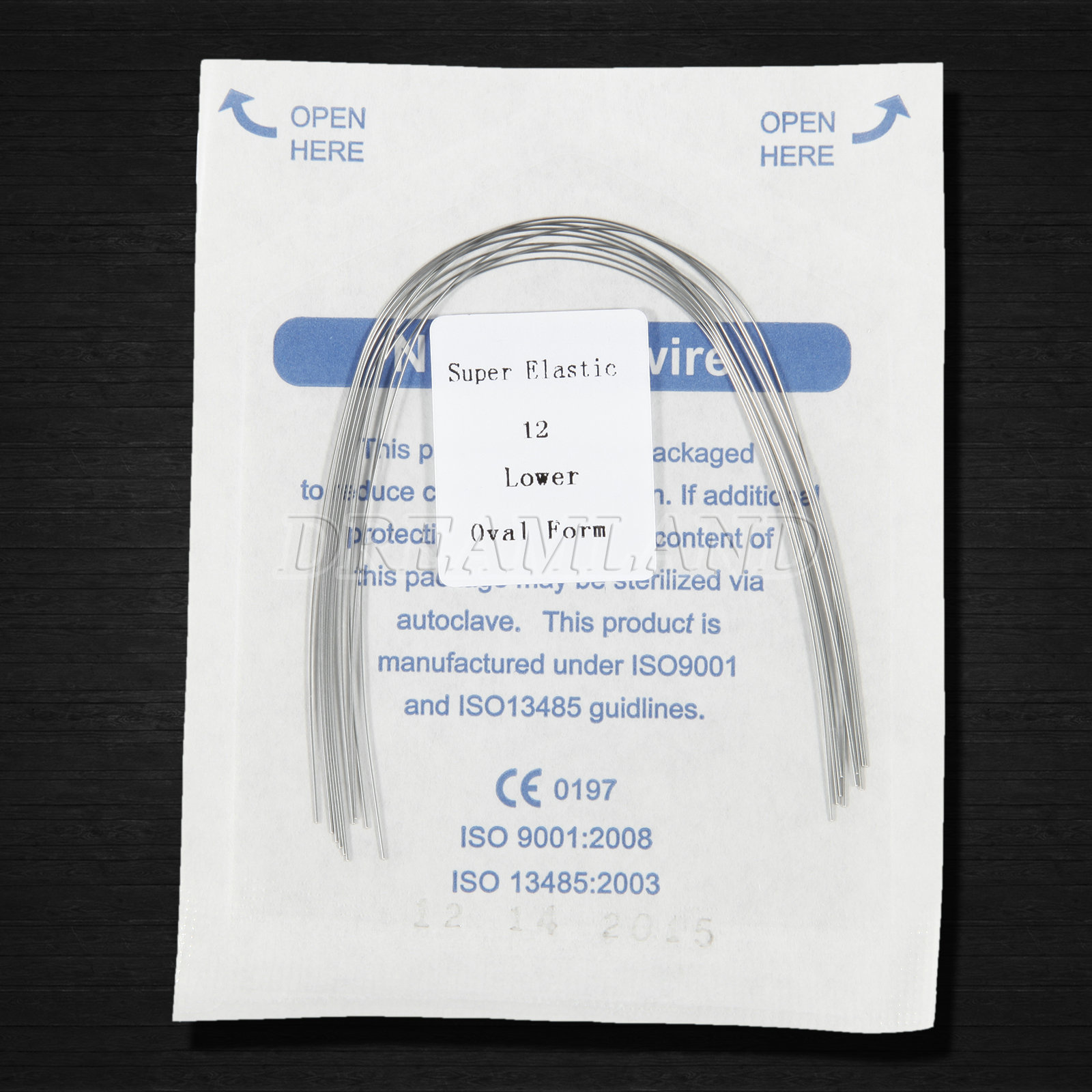 10Packs Dental Orthodontic Super Elastic Niti Arch Wire Round Ovoid Form 100pcs