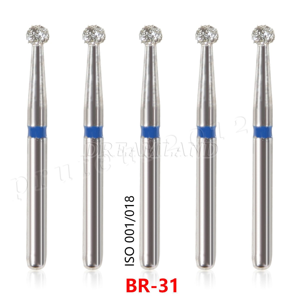 100 Types Dental FG Diamond Burs For High Speed Handpiece Friction Grip 50pcs