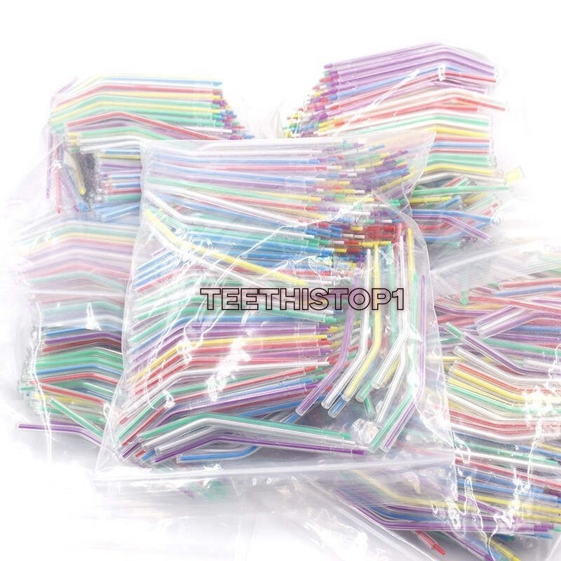 Dental Colorful Disposable 3-Way Air Water Syringe Triple Spray Nozzles Tips