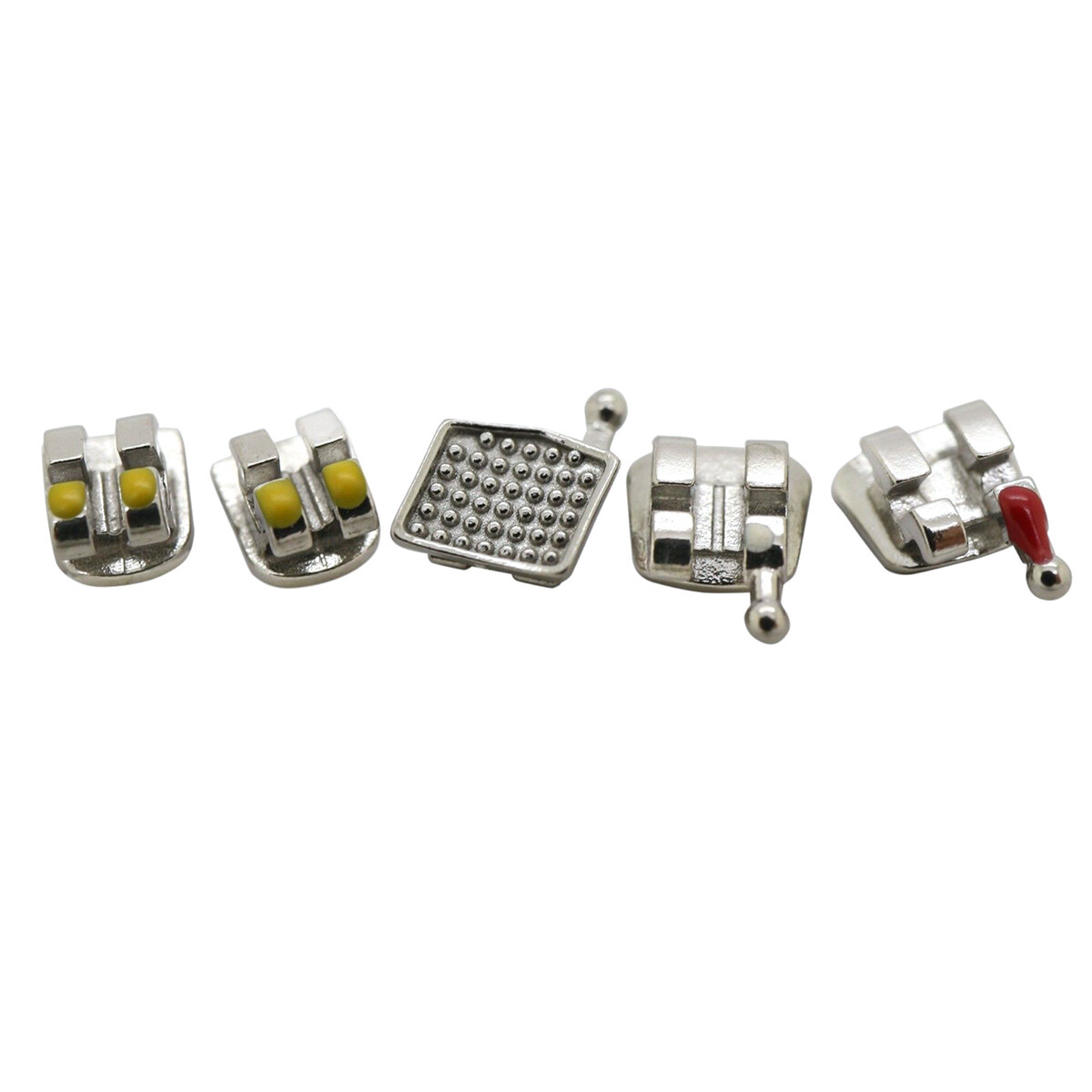 100 PACKS OC Dental Orthodontic Metal Bracket MIM Mini Roth MBT 018 022 345W/H