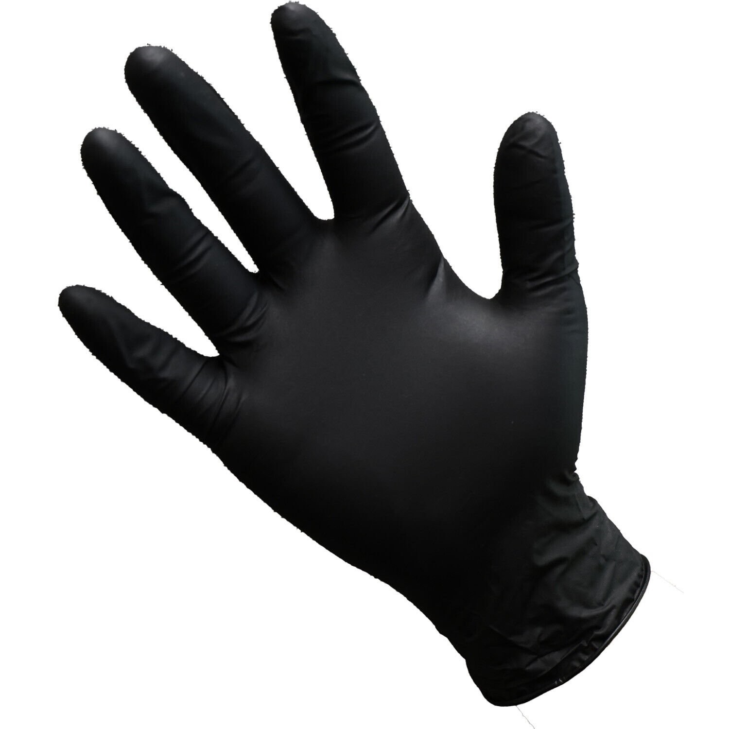 Ascot Powder Free Nitrile Gloves 5 Mil Black X-Large – Box of 100