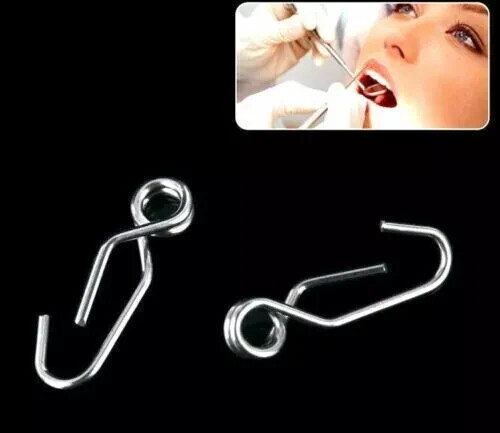 10 Pcs/Bag Dental Orthodontic Separating Spring Self-Locking 0.5mm Separate Band