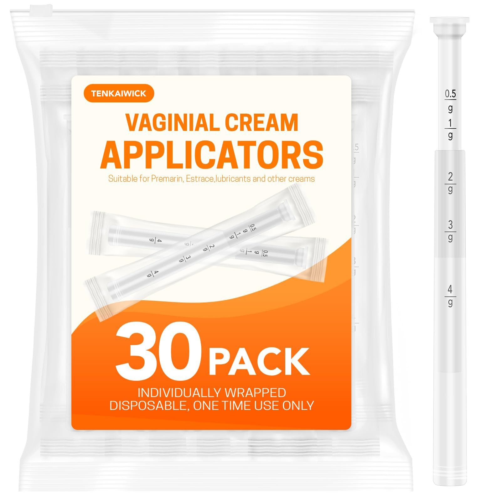 30 Pack Disposable Vaginal Suppository Applicator for 30 Count (pack of 1)