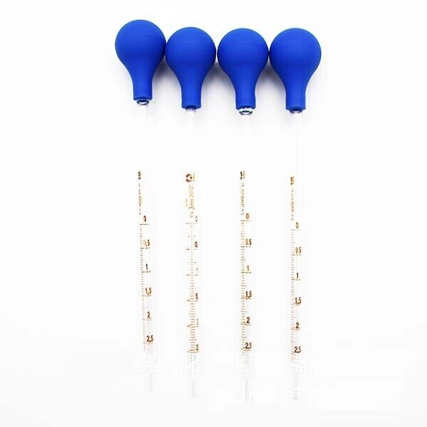 Graduated Dropper 1-10PCS lab glassware Rubber Cap Pipette 1-10ml Laboratory