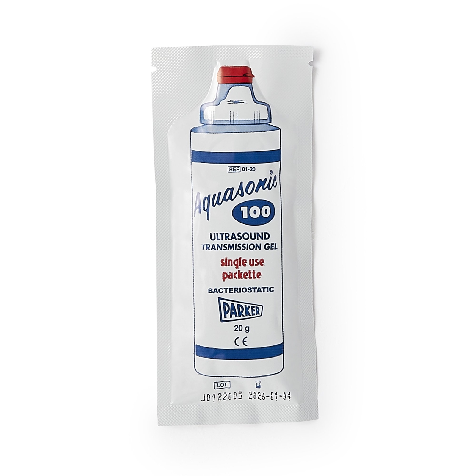 Aquasonic Ultrasound Gel Blue 20 gram Packet For Diagnostic and Therapeutic