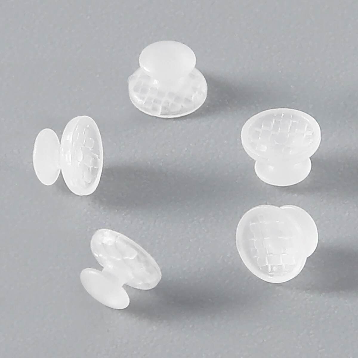 Dental Orthodontic Composite Clear Ceramic Lingual Buttons for Bondable Round