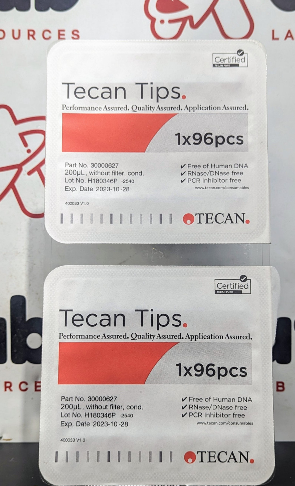 Tecan 30000627 200 µL Disposable Tips, Non-Filtered, Pure, Hanging
