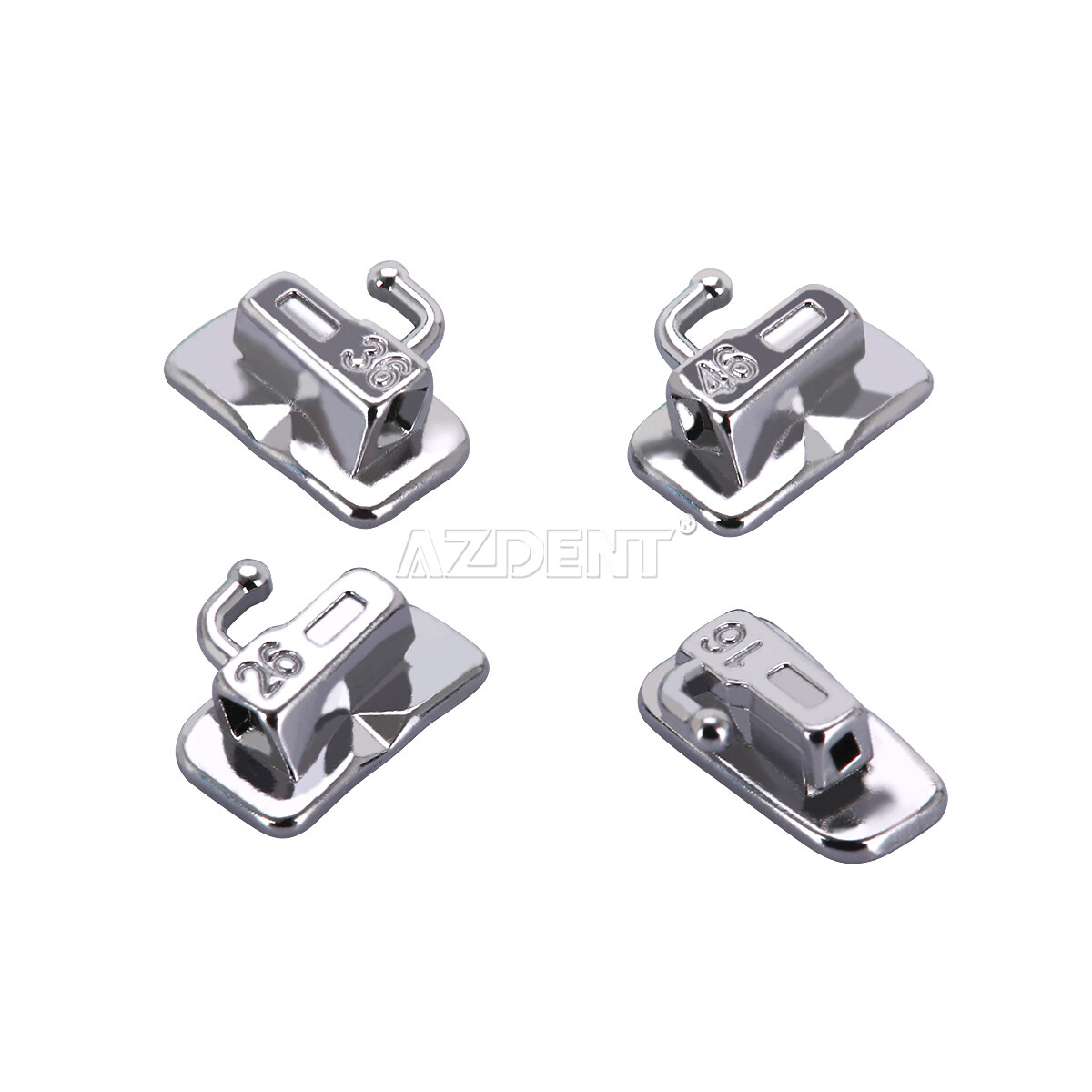 AZDENT Dental Orthodontic MIM Self Ligating Bracket Braces with Buccal Tubes