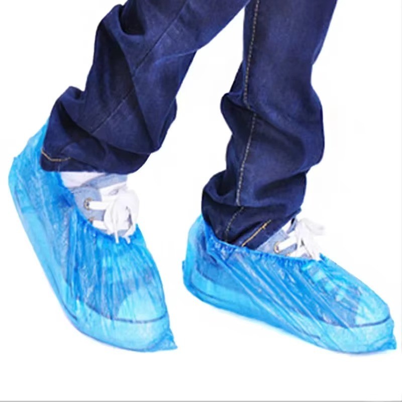 100 Pieces Disposable Plastic Shoe Cover PE Waterproof Shoe Cover for Hotel/Home
