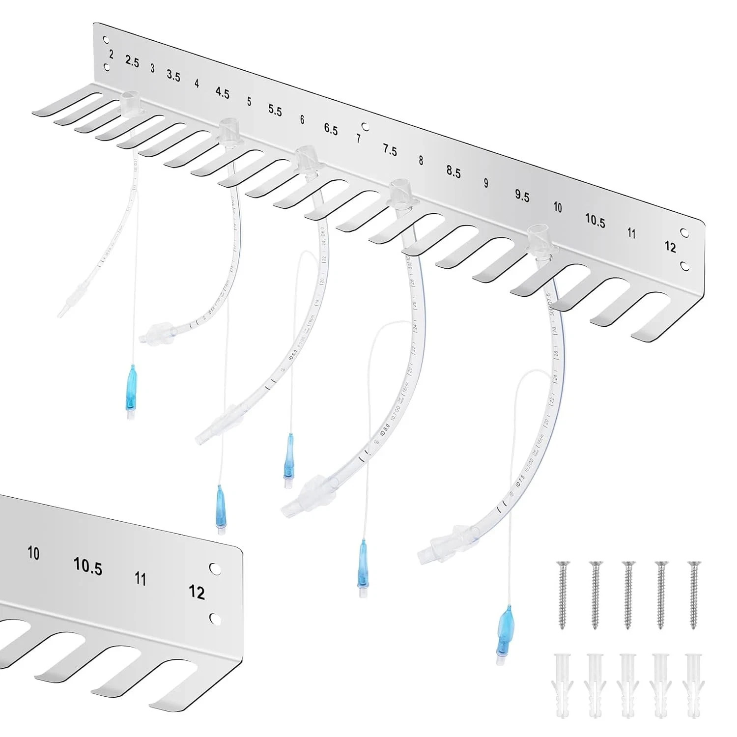 Endotracheal Tube Holder 304 Stainless Steel Rack Wall Hanging Frame Endotrac…