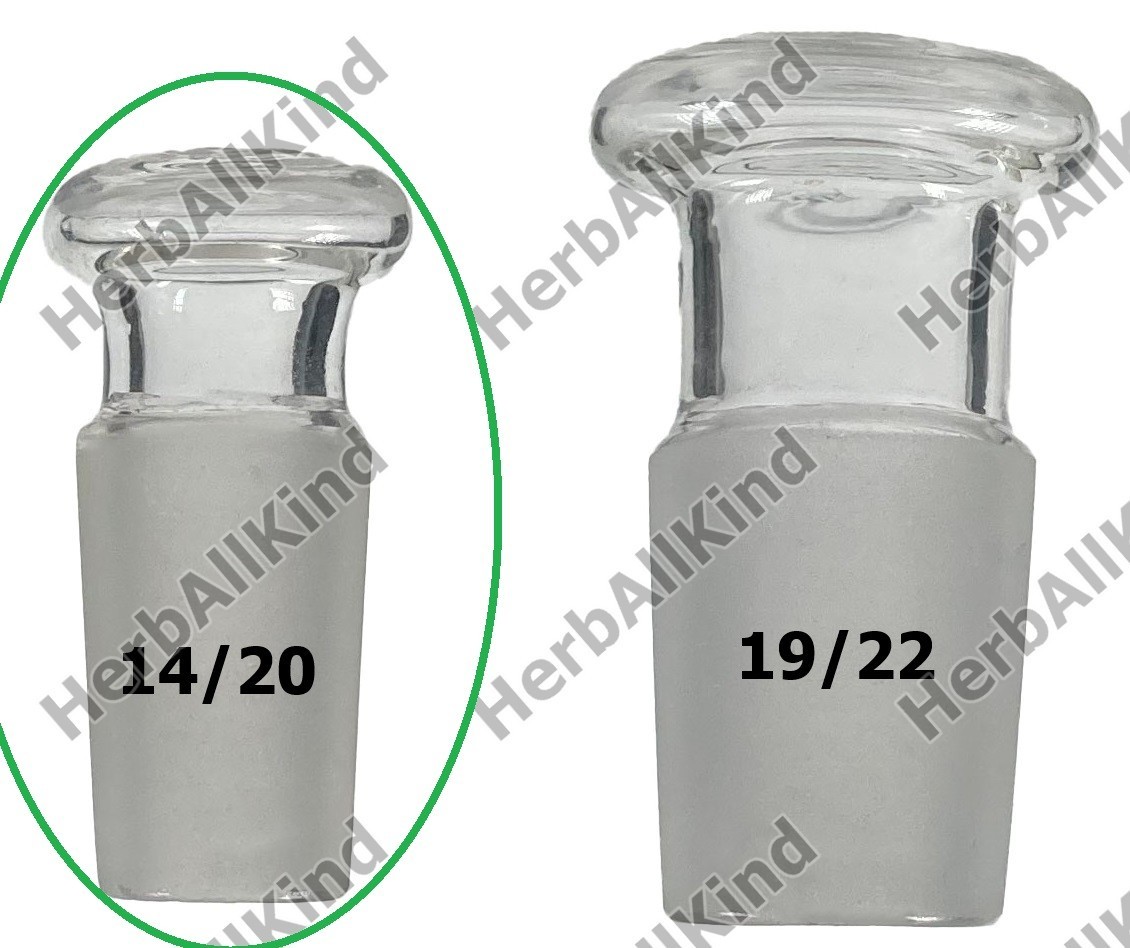 Hollow Stopper Plug Borosilicate Lab Glass Joint #14 #19 14mm 19mm 14/20 19/22
