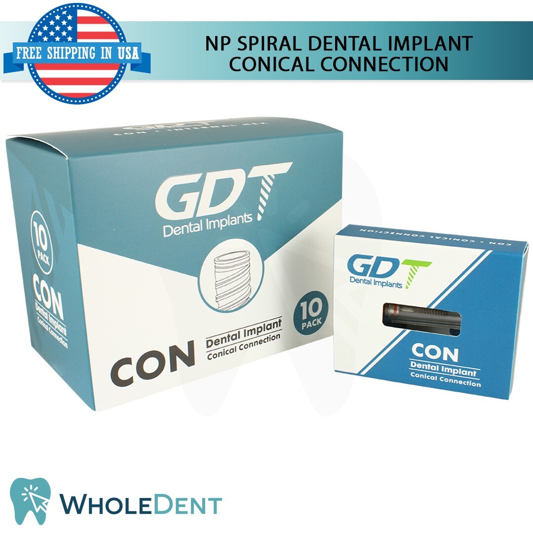 X5 Narrow Platform Spiral Conical Connection Hex 2.25mm Dental Titanium Sterile
