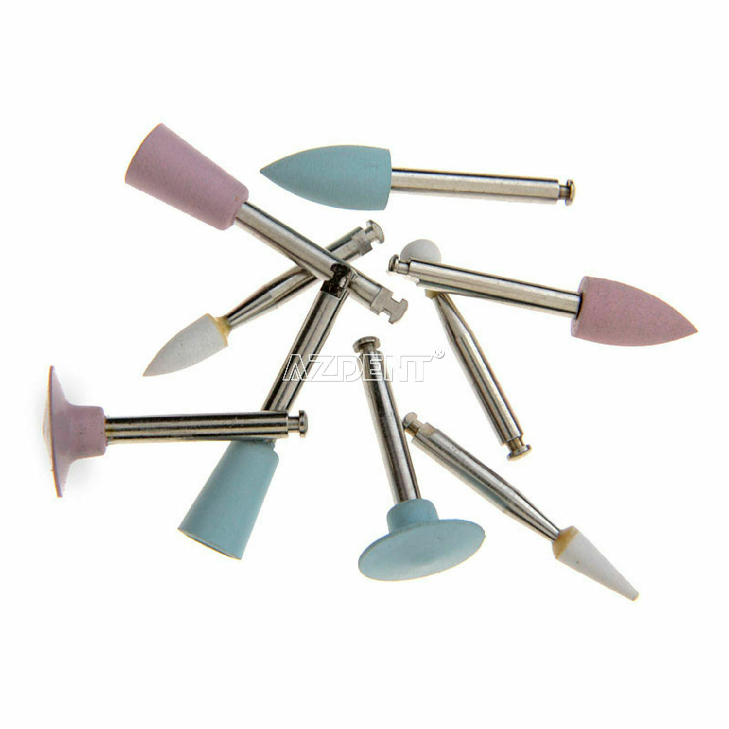 Dental Diamond Burs Cups Composite Polishing Kit for Low Speed Handpiece AZDENT