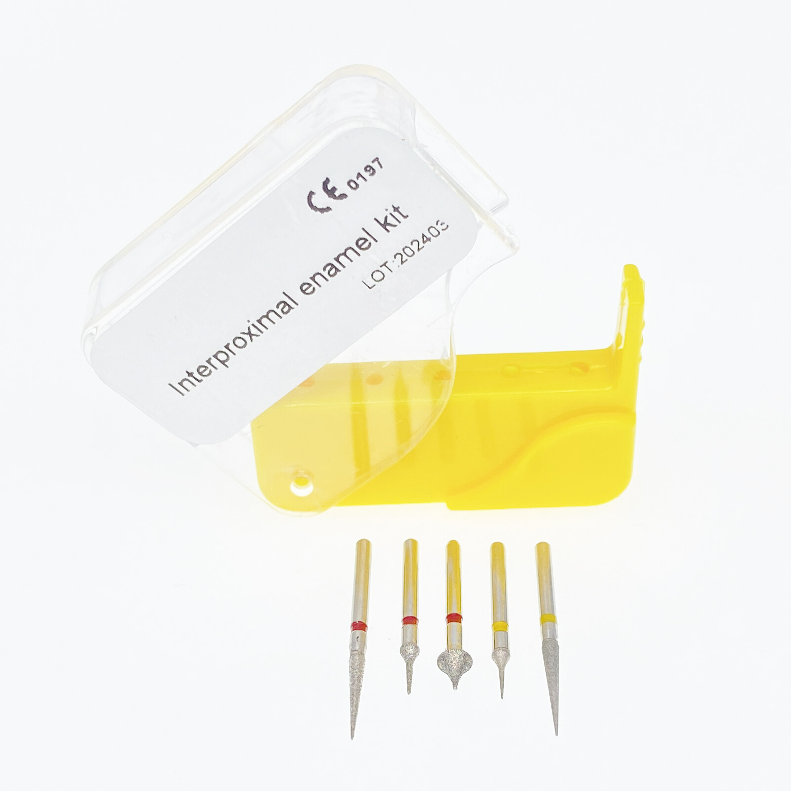 5 Pcs/box Dental Diamond Burs Interproximal Enamel Reduction IPR Drills Kit