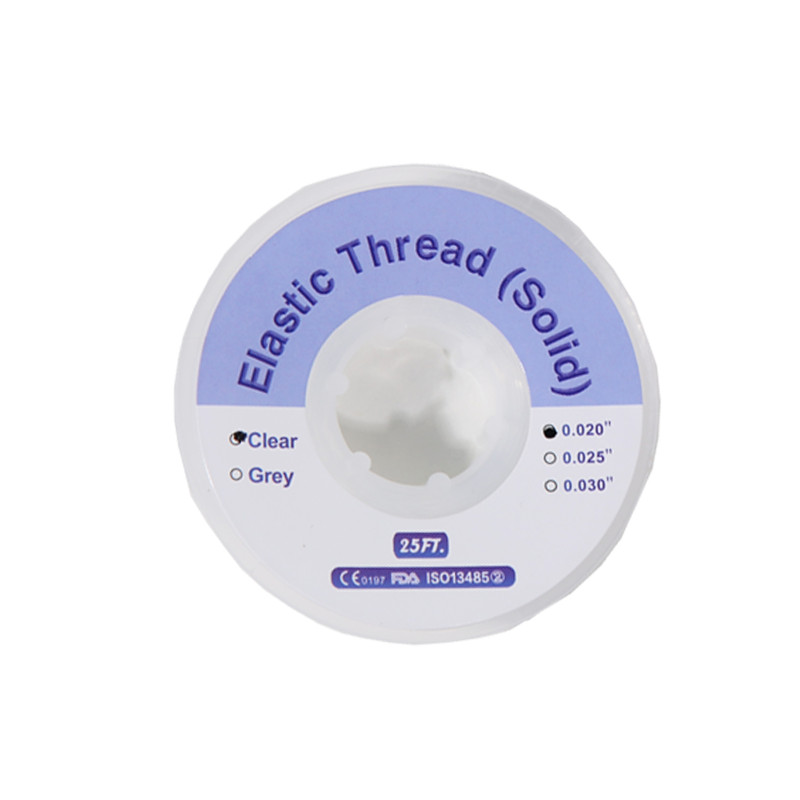 Dental Solid Elastomeric Thread Orthodontic Brackets Braces Traction Wire 25 FT