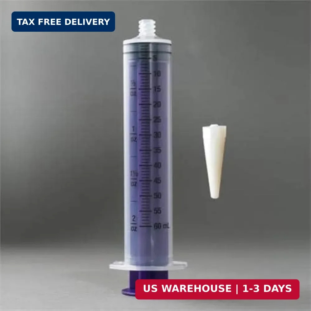 Generic 60cc ENFit Syringe – Flattop W/Trans Connection – Enteral / Oral 60Ml Fe