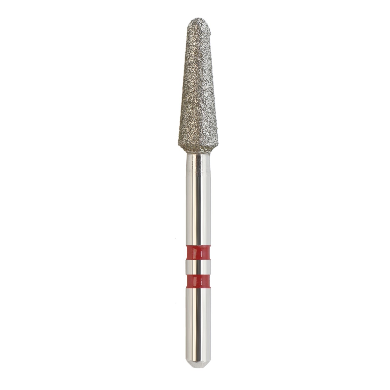 Dental Zirconia Diamond Burs FG Round End Taper Fine Red High Speed Z856/025F