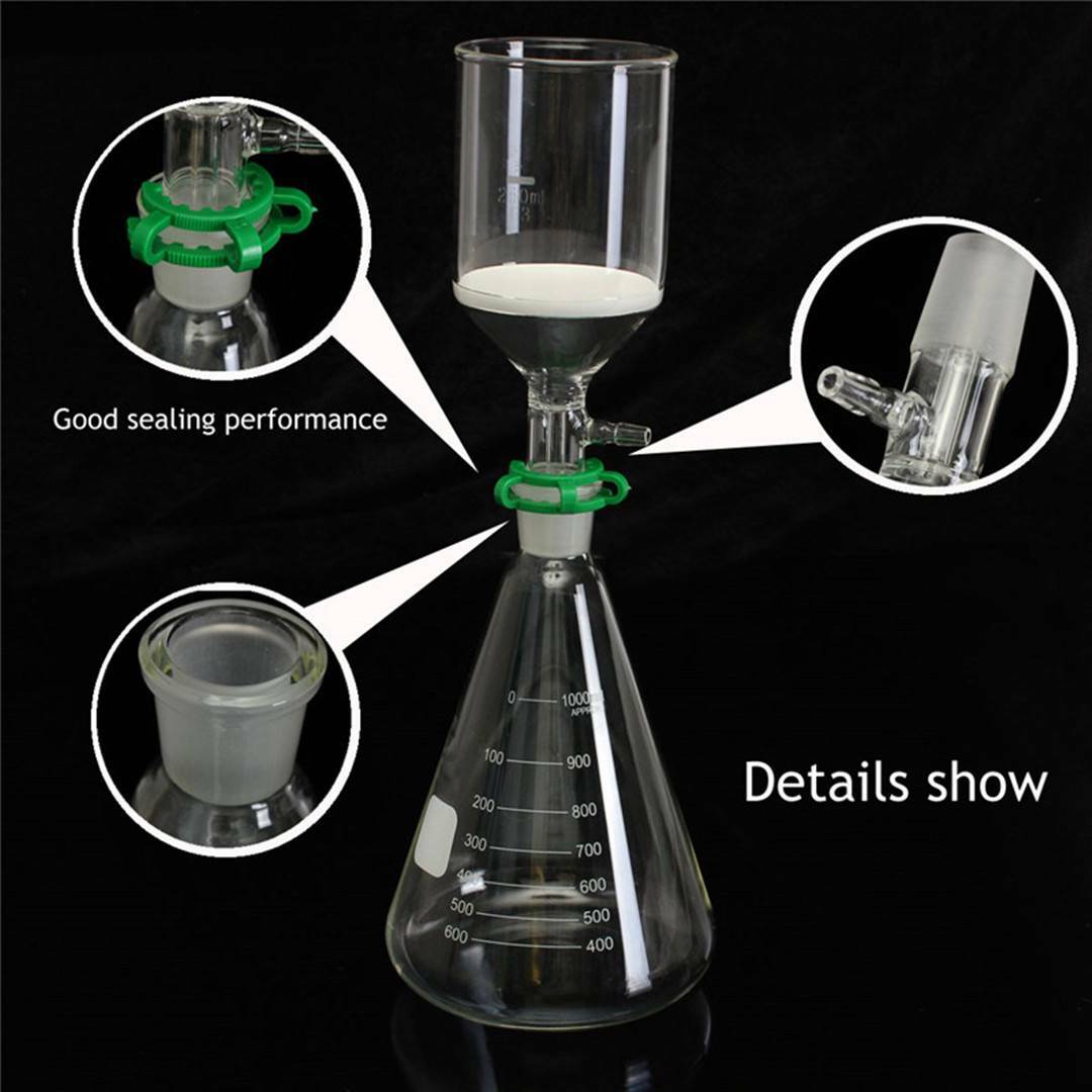 Glass Vacuum Filter Filtration Kits 1000ml Flask Funnel Laboratory Devices Set
