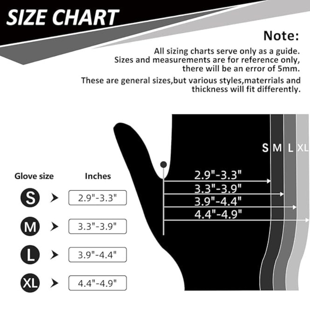 Advance Black Nitrile Exam Gloves IF63 Thick 6 Mil Black Gloves 100 PCS M/L/XL
