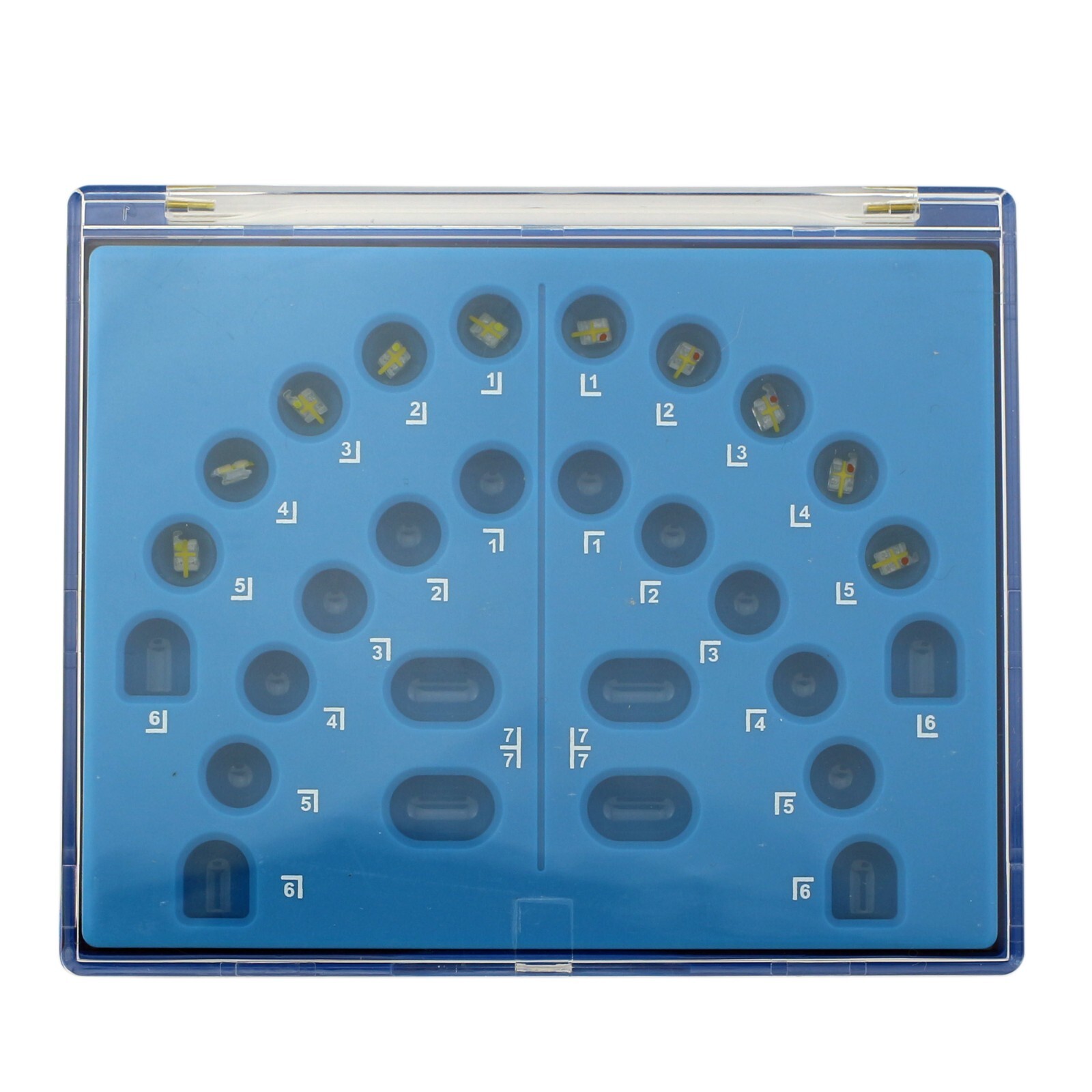 Orthodontic Bracket Sapphire Monocrystalline Braces Ceramic ROTH 022 345 Upper