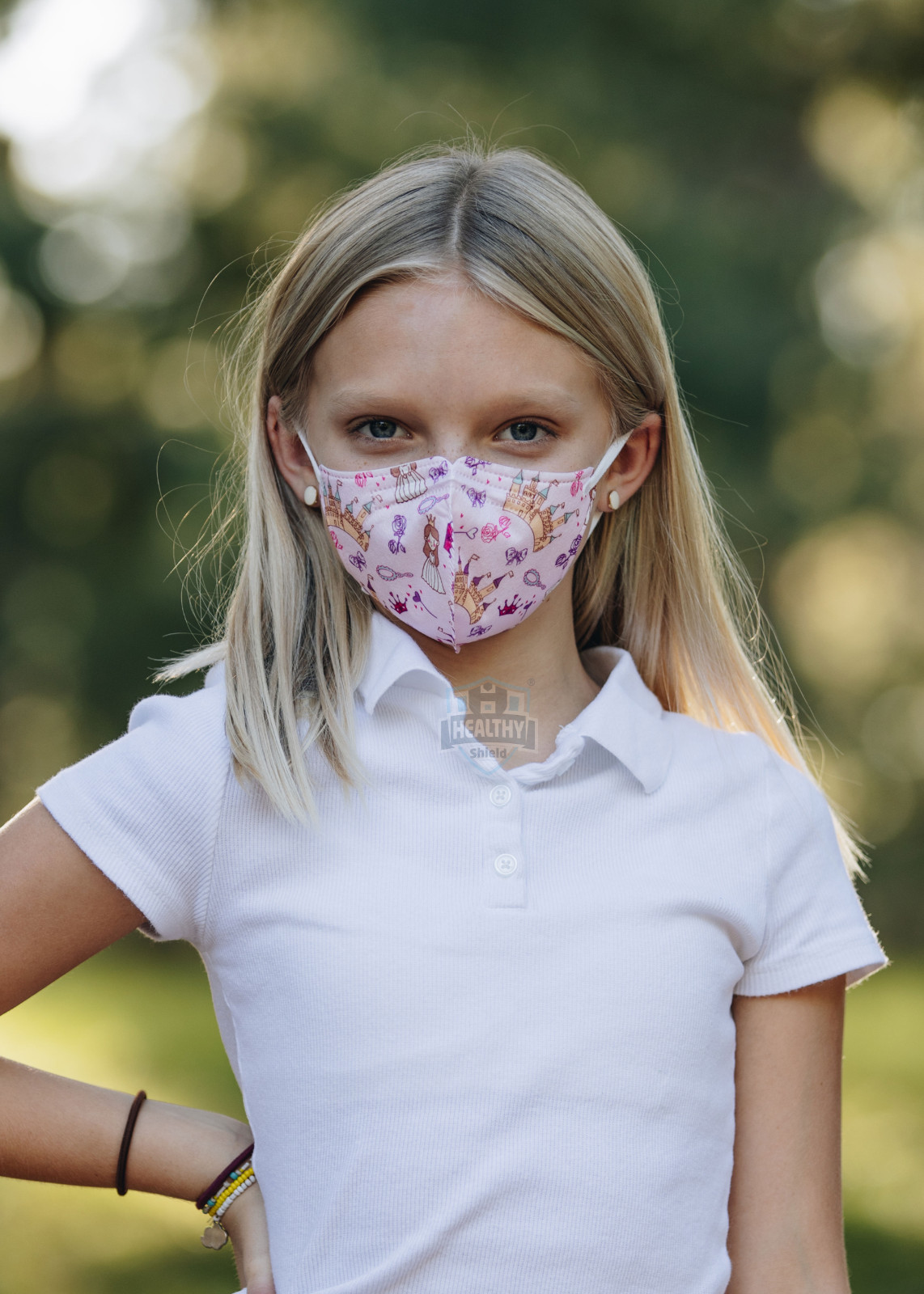 Cartoon BFE 95% Protective 4 Layer Face Mask Disposable Respirator For Girl Kids