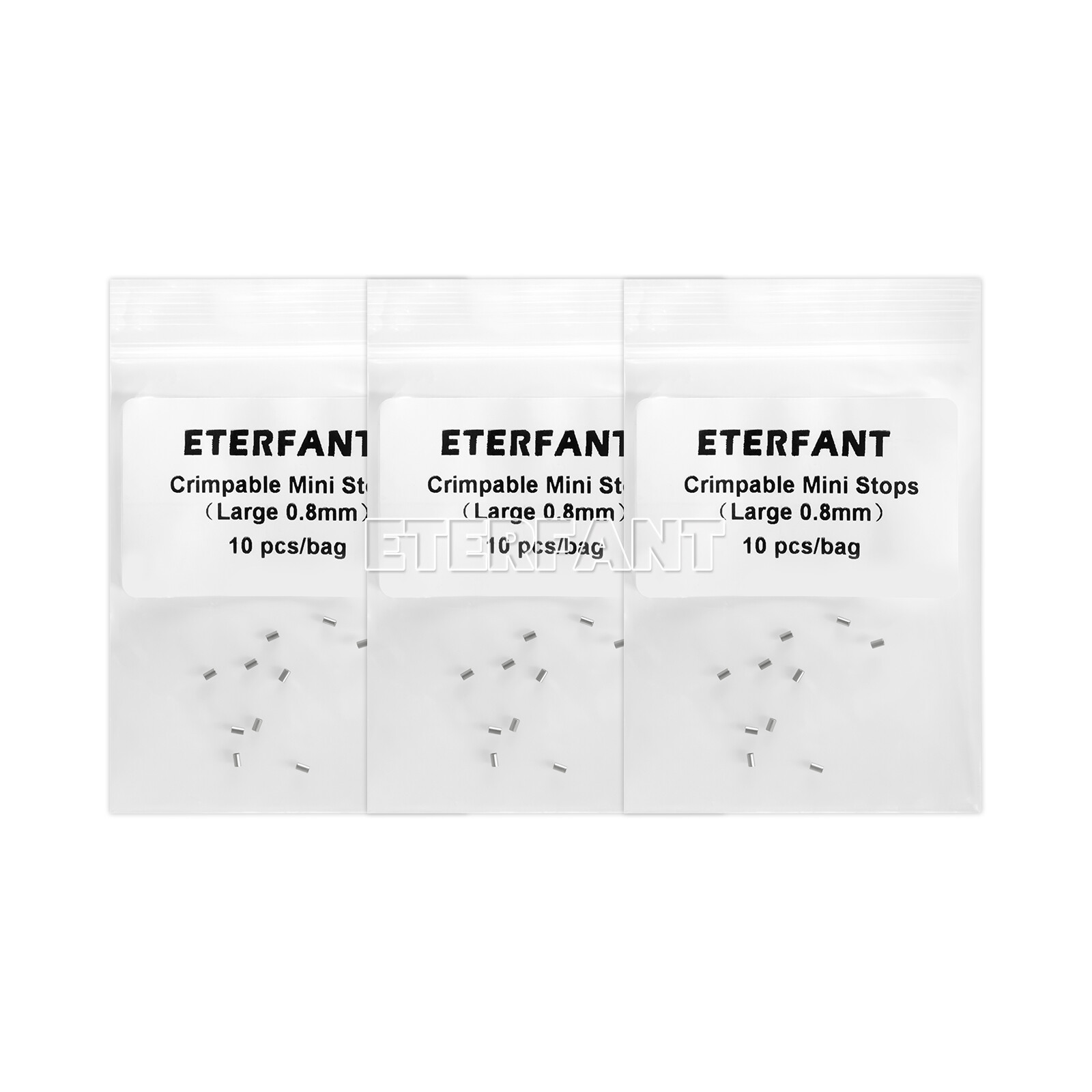 ETERFANT Dental Ortho Crimpable Mini Stops 0.8mm Crimpable Hooks for Round Wires