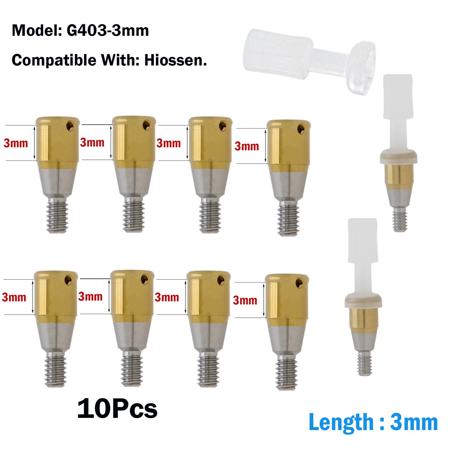 Implant Locat0r System Abutment 1-7.0mm GH For HIOSSEN ET III SA Ø3.7 Standard
