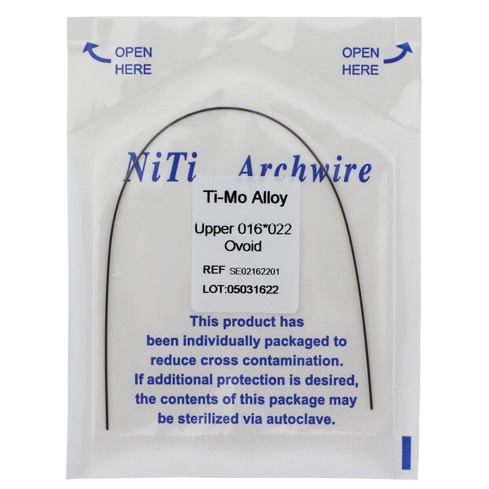 1-100Pcs Dental Orthodontic TMA Arch Wire Ti-Mo-Alloy Rectangular Ovoid/Natural
