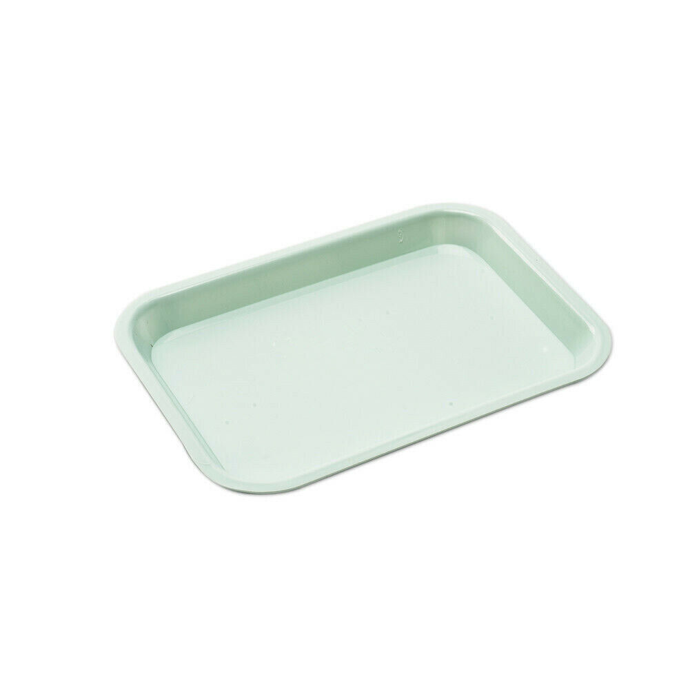 Dental Standard Autoclave Tool Plastic Mini Flat Tray Size Choice Sea Blue 135°C