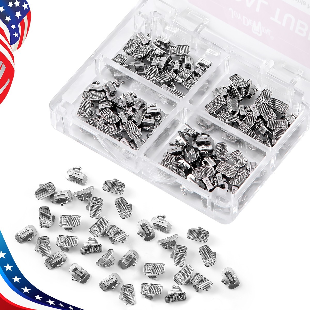 50 set Dental Orthodontic 1st Molar MBT 0.022 Buccal Tubes Bondable Monoblock