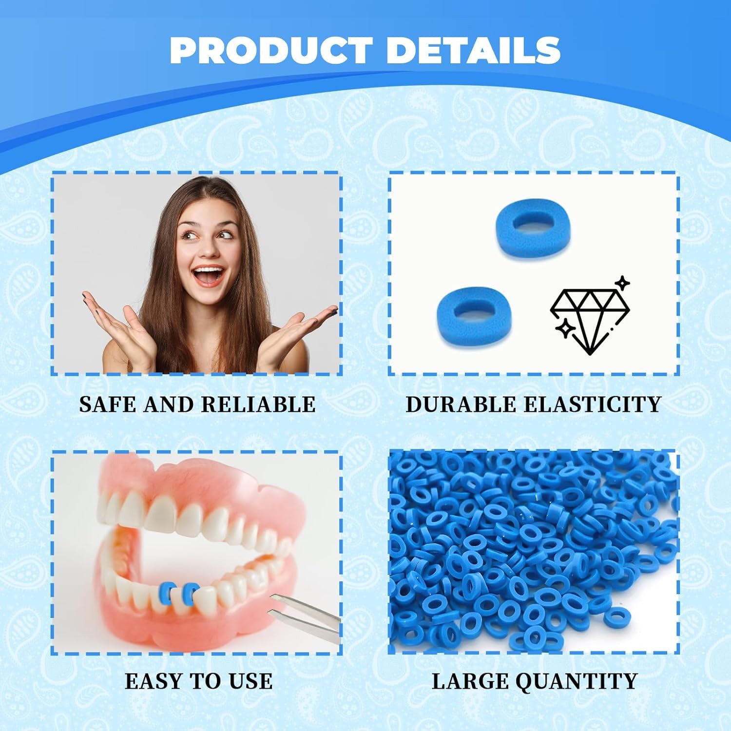 1000 Unids/bolsa Separador De Ortodoncia Dental Paquete A Granel Separador De…