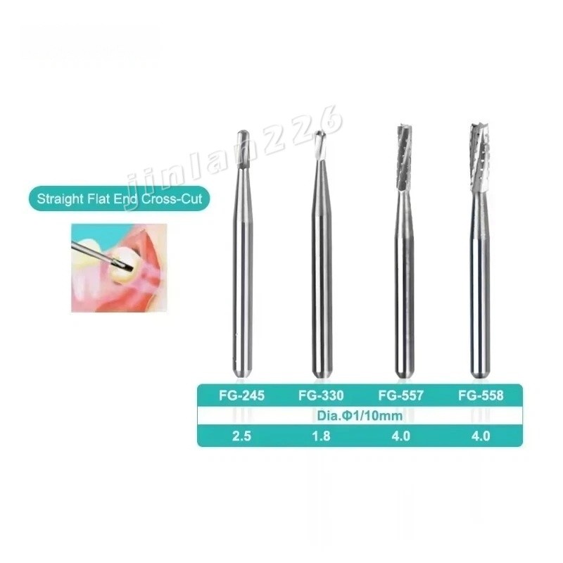20 Types Dental Round Tungsten Carbide FG Bur For Surgical/ High Speed Handpiece