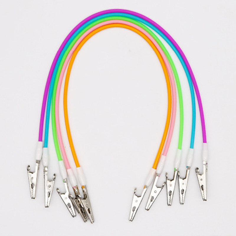 5-20Pcs Dental Bib Clips Flexible Silicone Chain Baby Patient Napkin Holder Clip