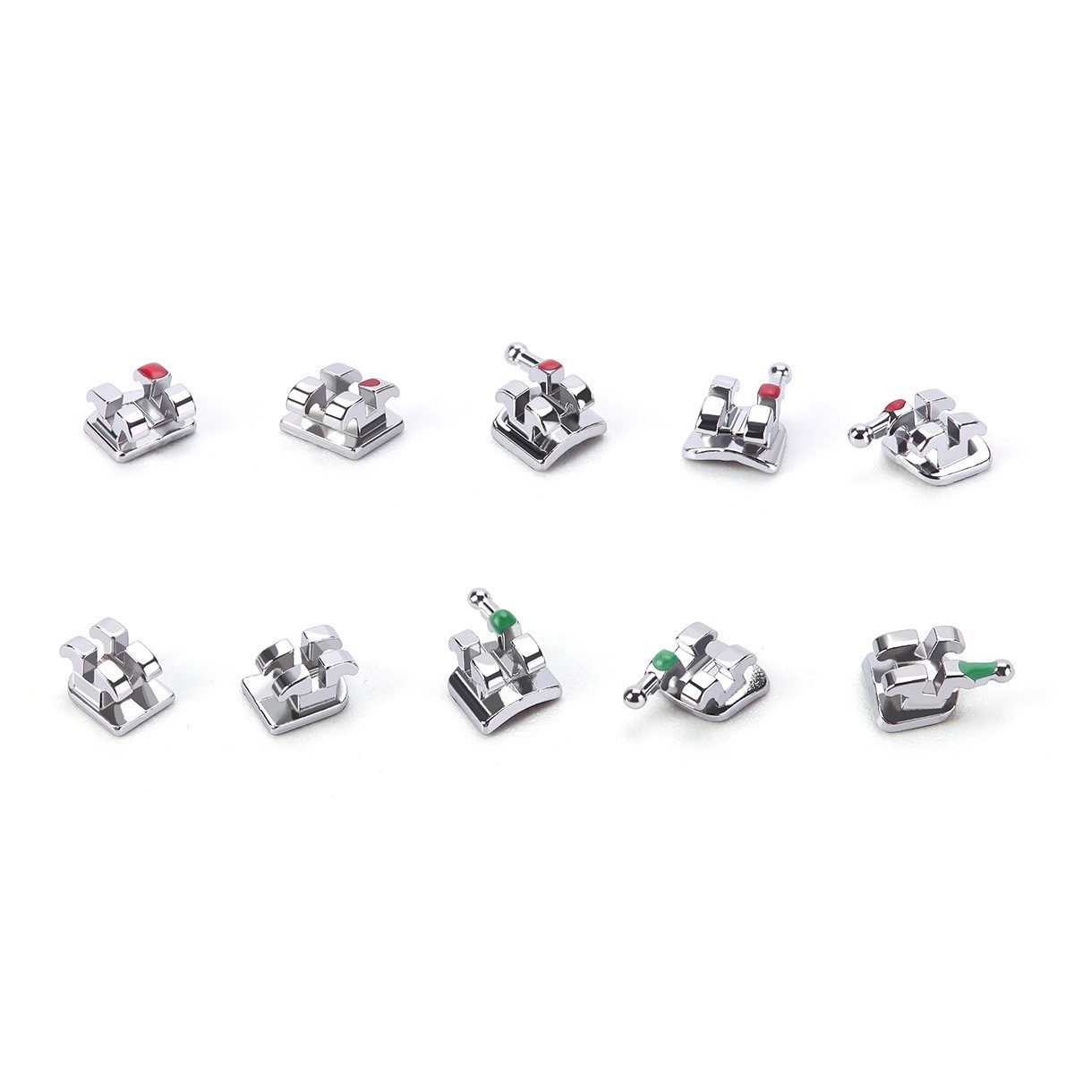 Dental Orthodontic MIM Monoblock Bracket Braces Mini Roth/MBT 022/018 Hooks 345