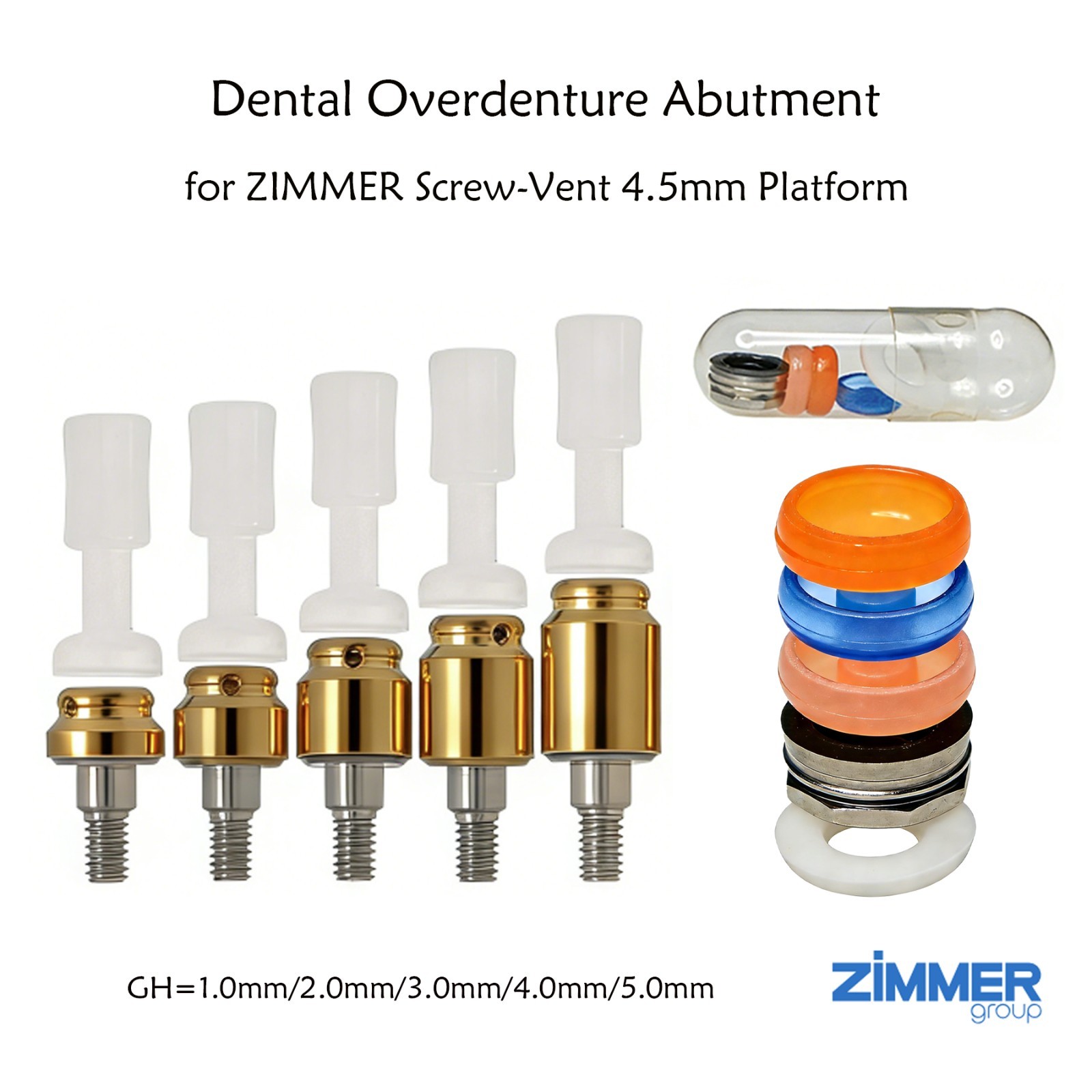 Dental Zest Locator Overdenture Abutment & Accessories for Multi Implant Systems