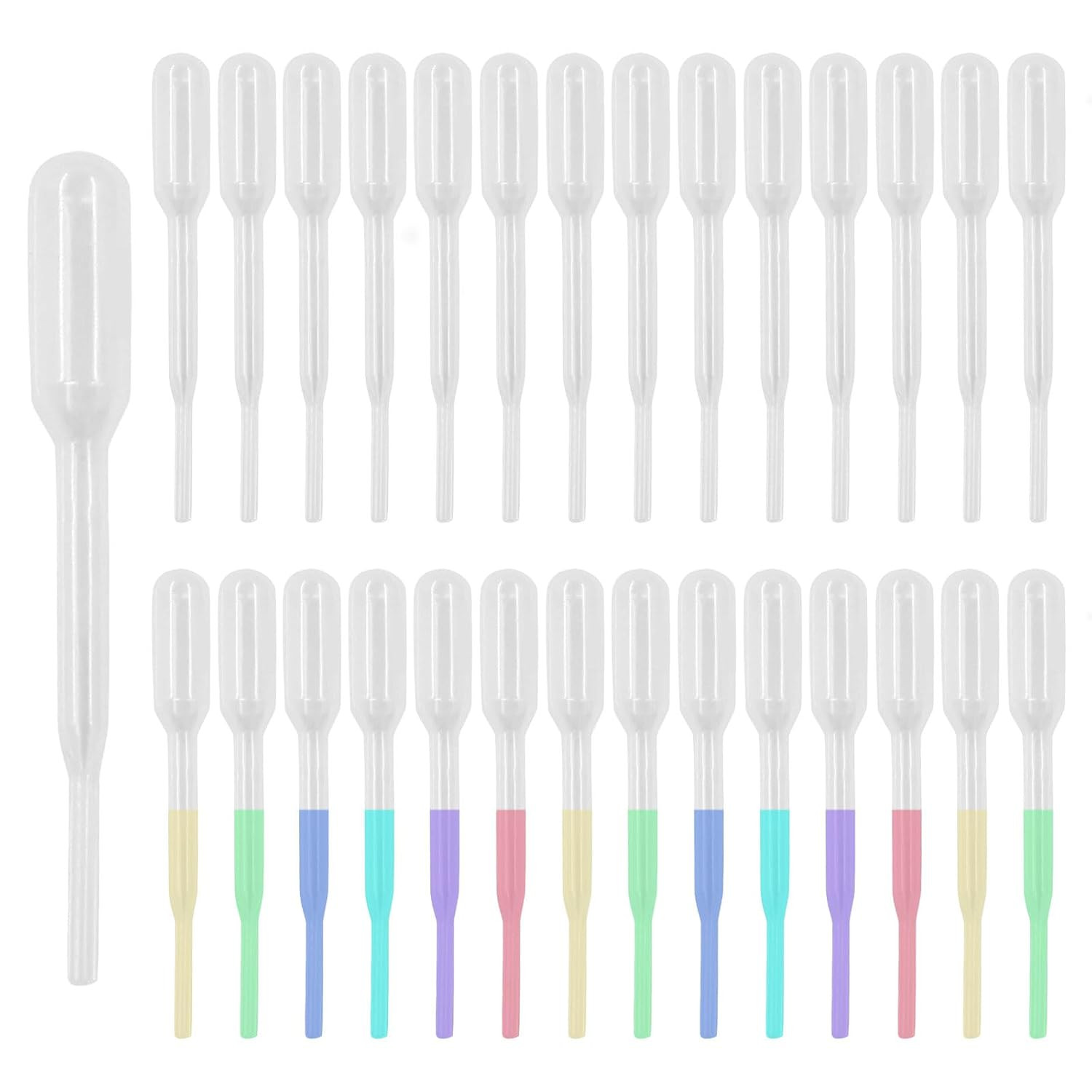 200 Pieces 0.2 Ml Disposable Graduated Transfer Pipettes, Clear Plastic Eye