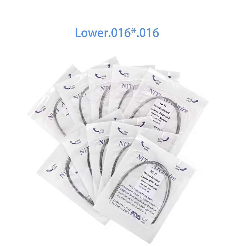 Dental Ortho Heat Thermal Activated Niti Rectangular Natural Form Arch Wire