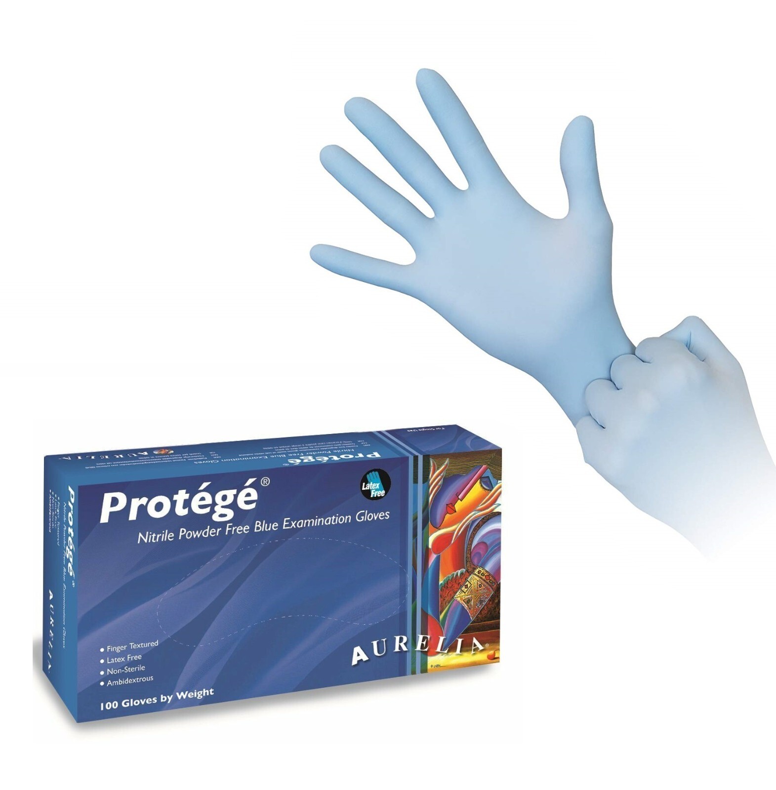 Aurelia Nitrile Latex Exam Industrial Gloves High Quality Medical (Choose Sizes)