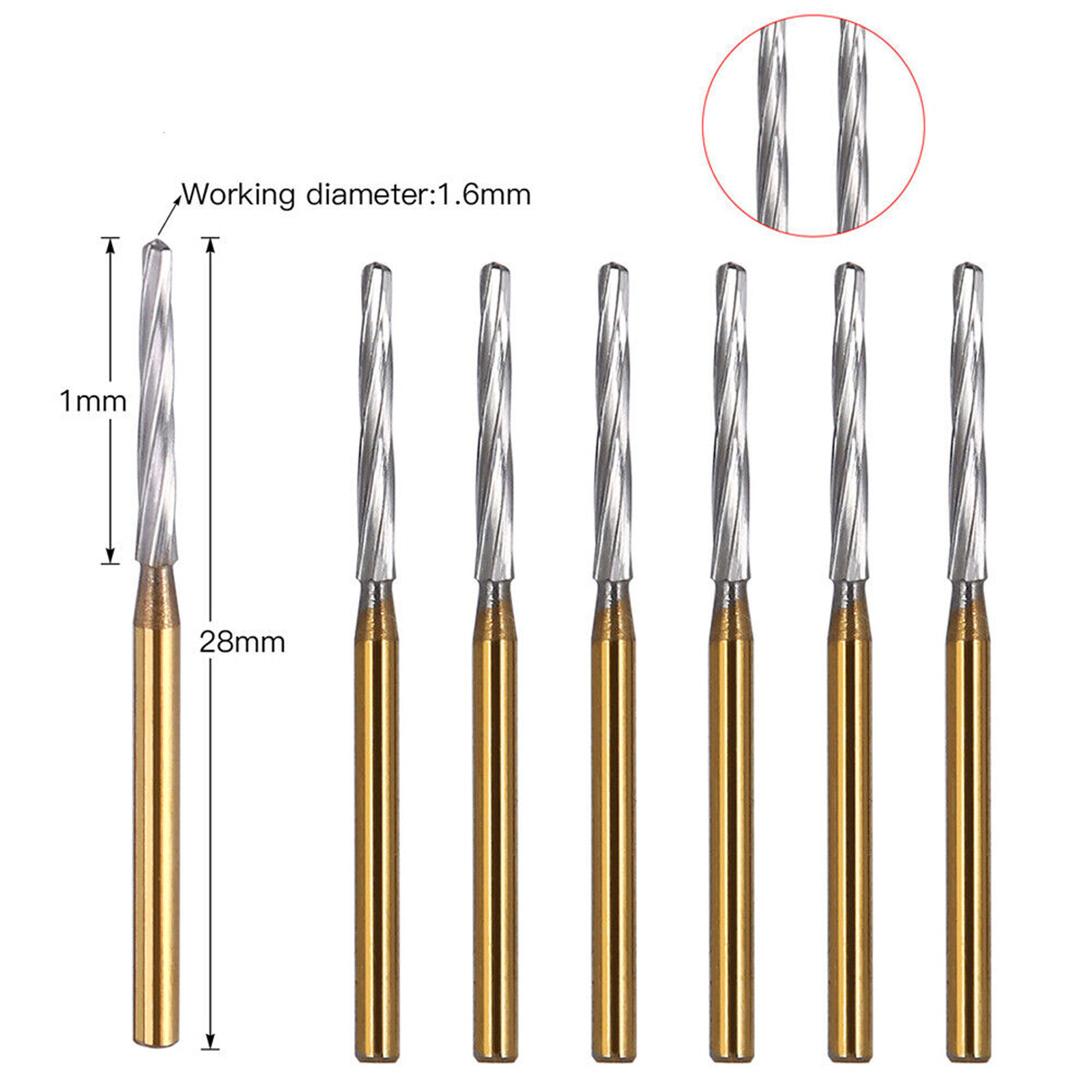 Dental Surgical Zekrya Carbide Tungsten Bone Cutters Finishing Burs FG Bur 28mm