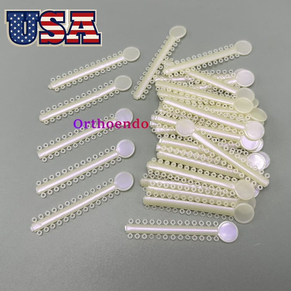 1 Bag Dental Orthodontic Elastic Ligature Ties Rubber Bands Single/Double Colors