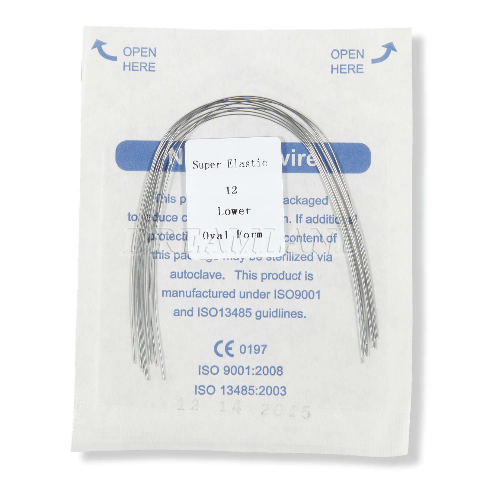 10Packs Dental Orthodontic Super Elastic Niti Arch Wire Round Ovoid Form 100pcs