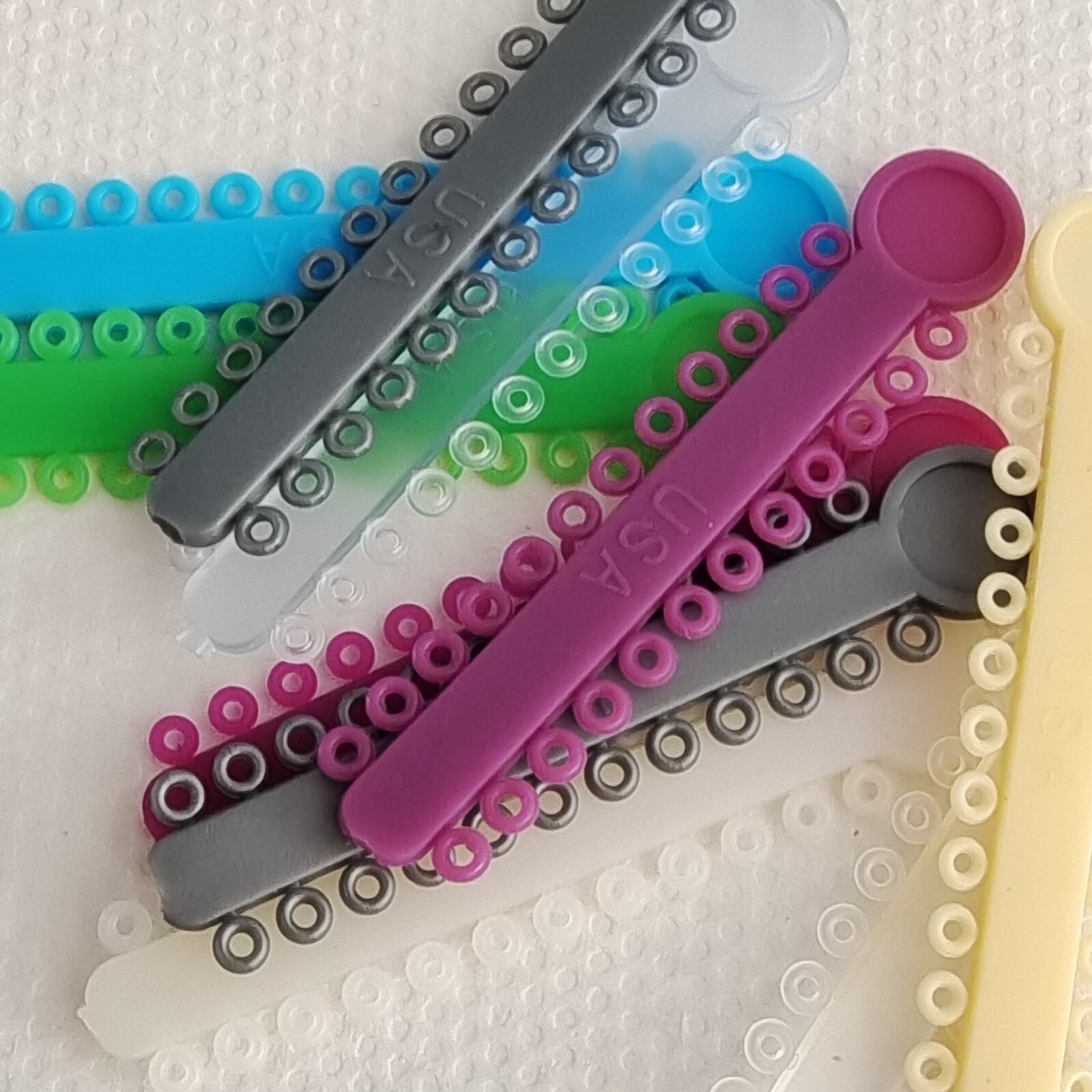 Dental Orthodontic Braces Kit 0.022 Roth Brackets NiTi Arch Wire Ligature Ties