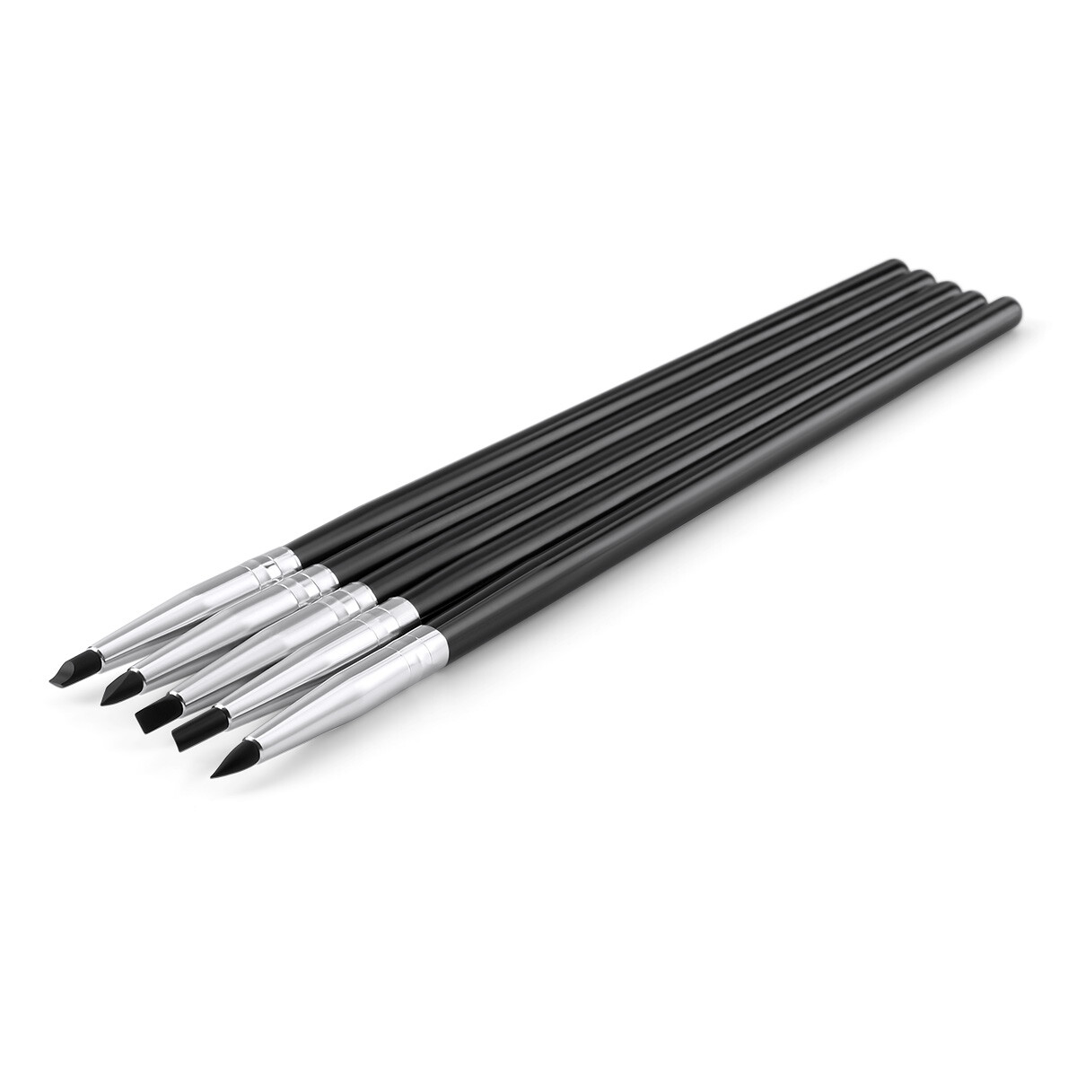 5PCS /Kit Dental Composite Resin brush Porcelain Teeth Silicone Pen Silicone