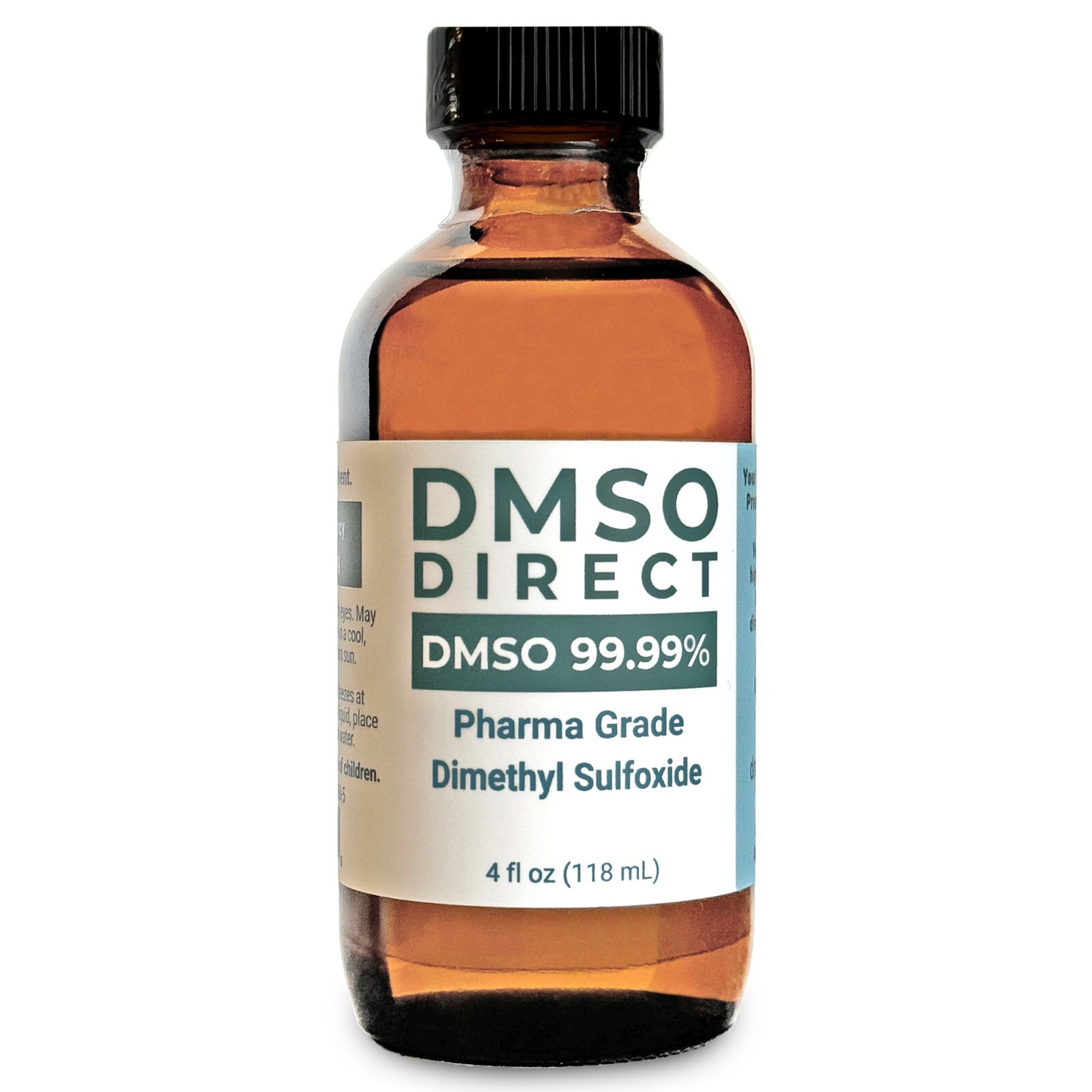DMSO Liquid 99.99% Pharmaceutical Grade Dimethyl Sulfoxide – Glass Bottle 4 oz