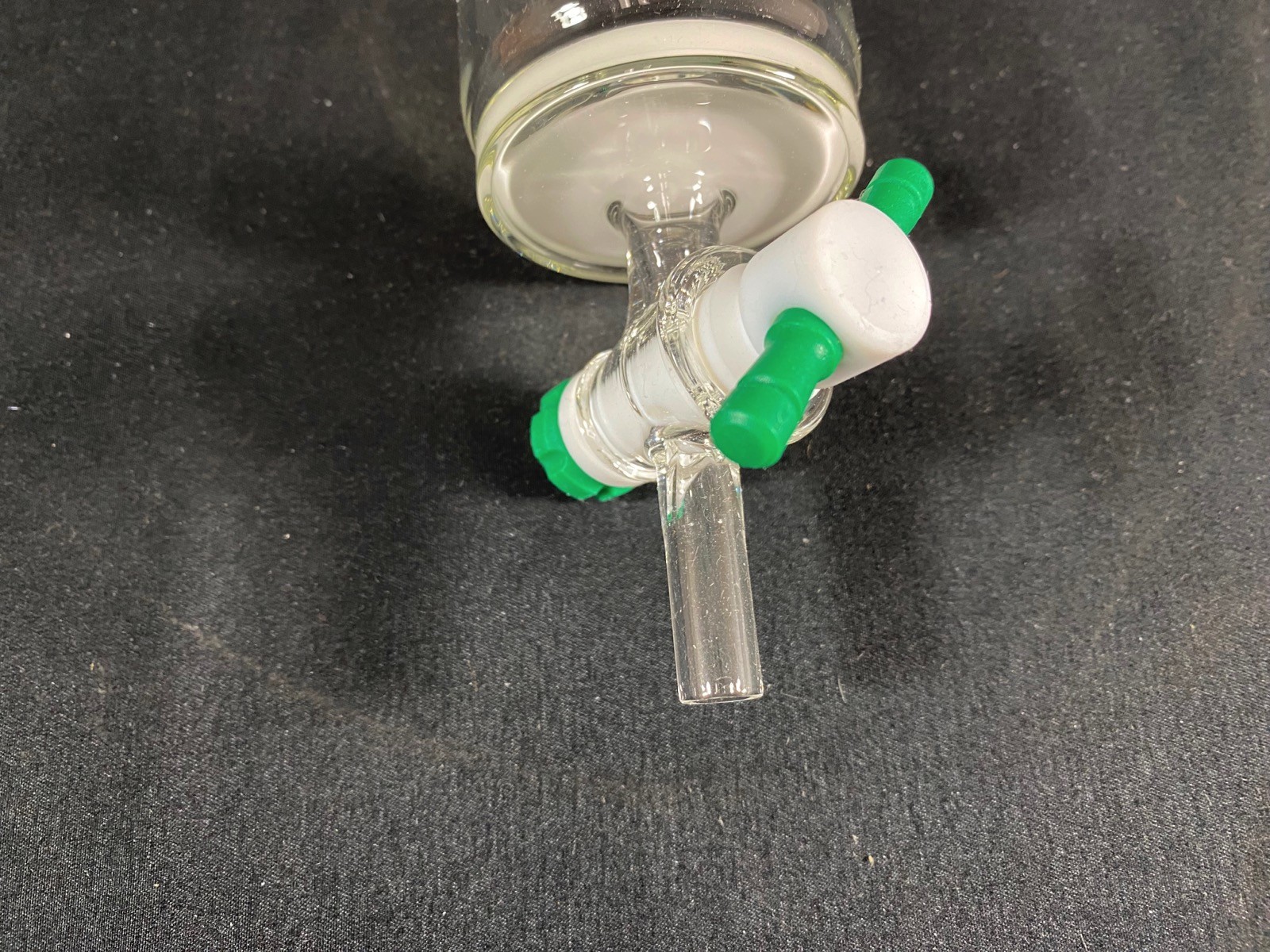 CHEMGLASS 200mL 24/40 4mm TEF STPK F Frit Solid Phase Peptide Synthesis Vessel
