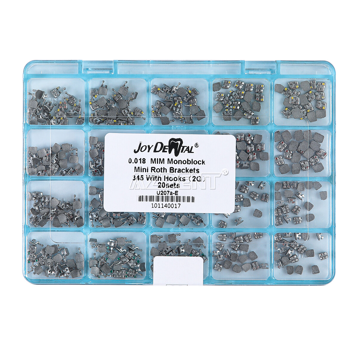 Dental Orthodontic Brackets Braces MIM Monoblock Mini Roth MBT 018 022 Hook 345