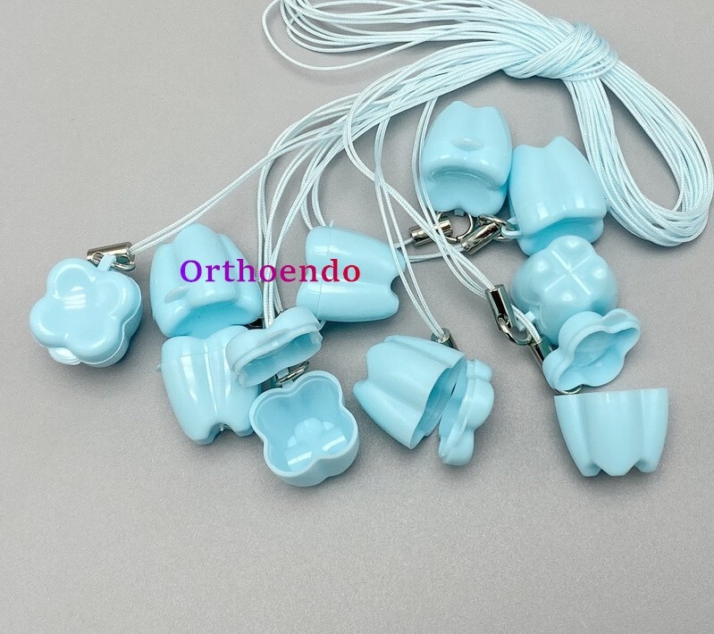 100 Dental Tooth Saver Milk Teeth Storage Container Box Teeth Baby Deciduous Box