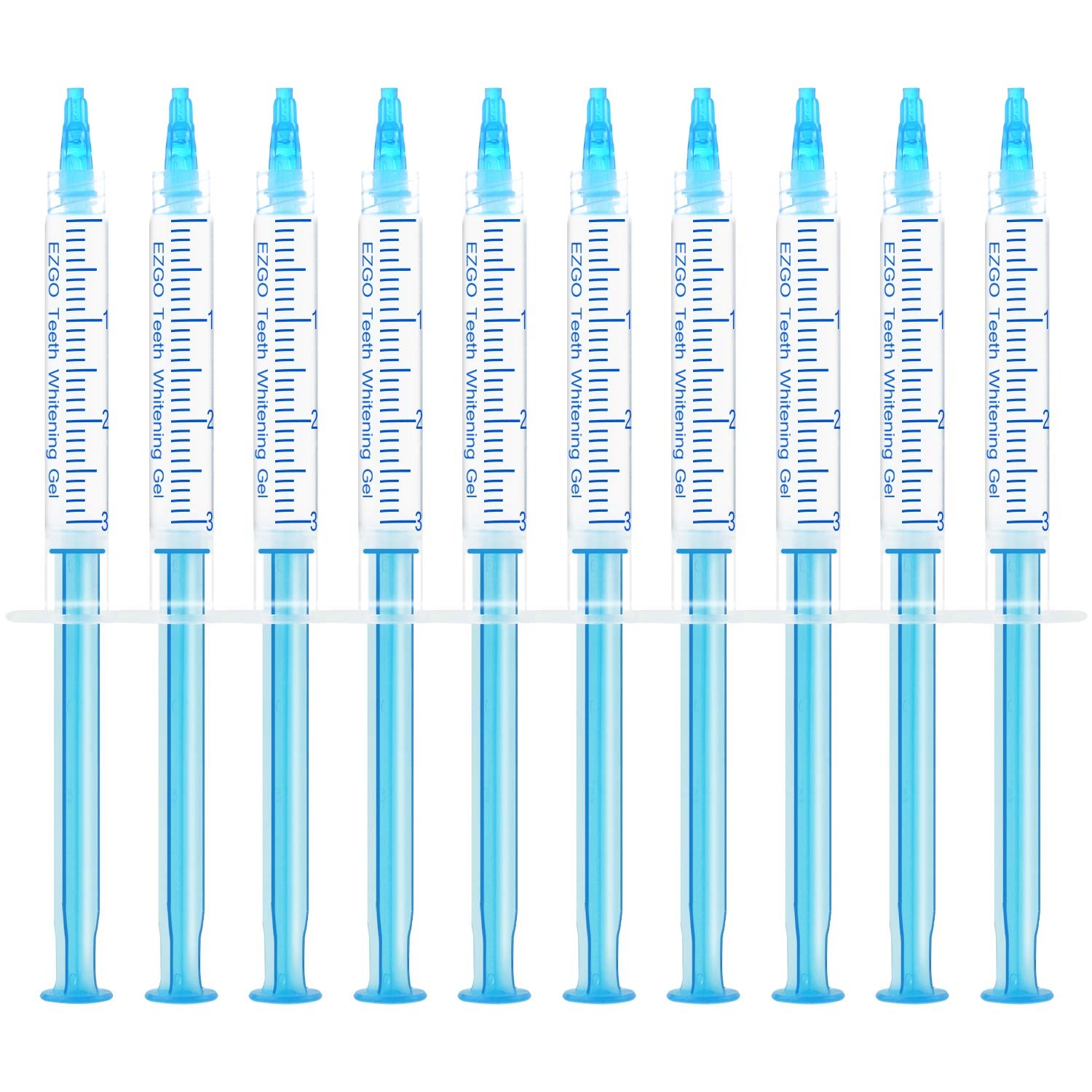 EZGO 10 Pack Teeth Whitening Gel Refills 22% Bleaching 0.1 Fl Oz (Pack of 10)