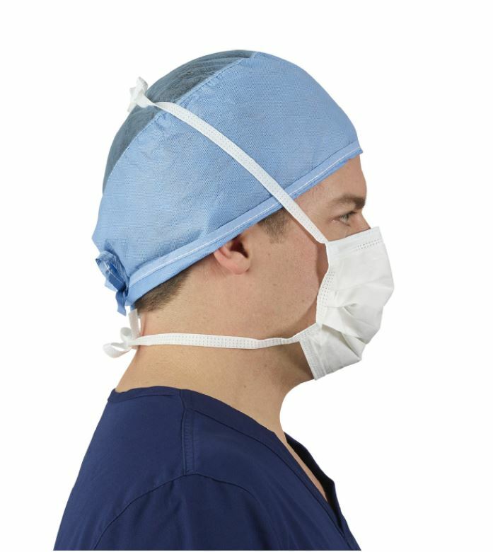 *50-Pieces* Halyard Ulti-Mask Fog-Free Surgical Face Masks White 49310