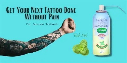 Pack of 5 Dentaids Lidayn Spray Mint flavored topical aer osol ansth-etic spray
